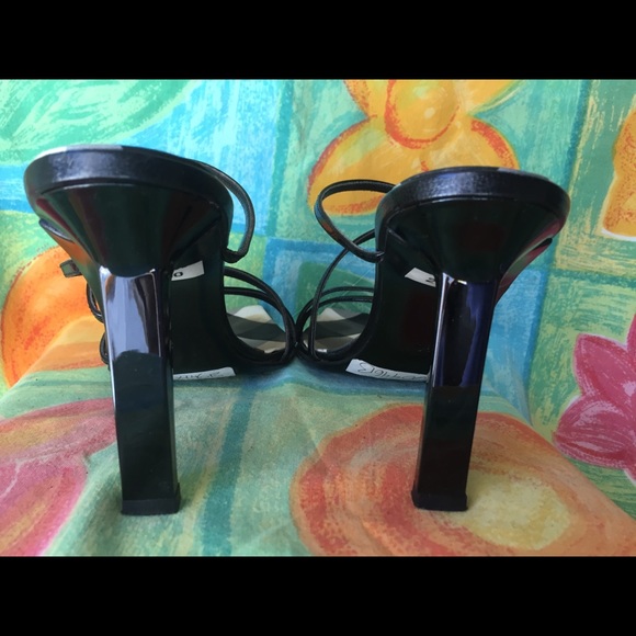 Diego Dolcini Fabric Straps Slim Heel Sandals - Picture 4 of 8